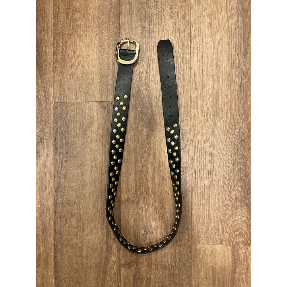 Michael Kors black belt with mixed metal studs XL